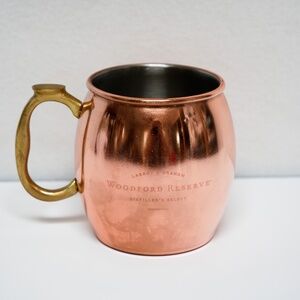 New - Woodford Reserve Stainless copper plated mug